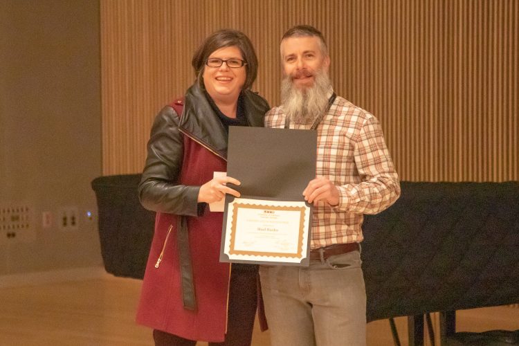 Shad Harner recognized as the Employee of the Quarter