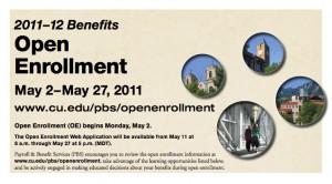 2011-12 Benefits Open Enrollment poster