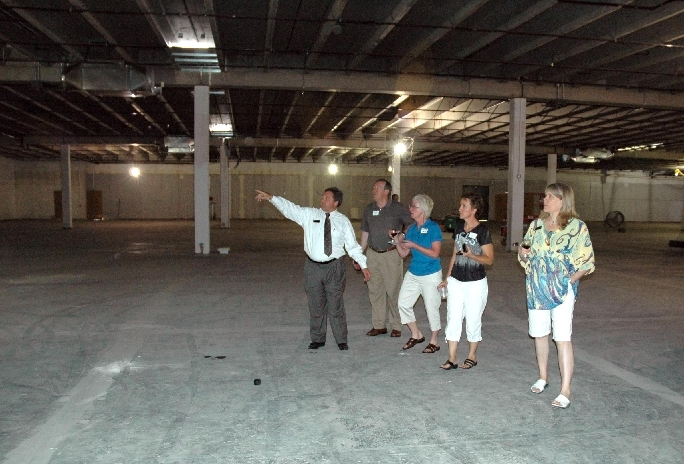 Brian Burnett giving a tour