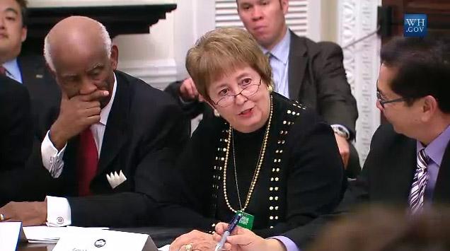 Chancellor Pam Shockley-Zalabak at the Whitehouse