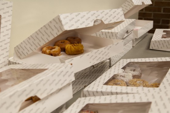 Boxes of doughnuts at the 2011 Cops, Coffee and Doughnuts event