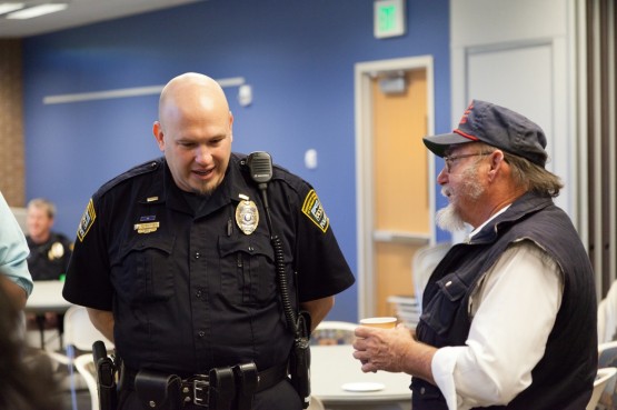 Garner at the 2011 Cops, Coffee and Doughnuts event