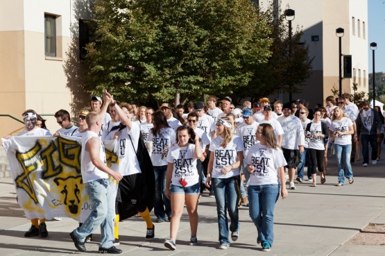 Students march