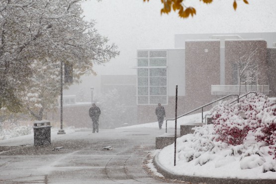 IMG_3811 Snow with Gallogly Events Center in the background