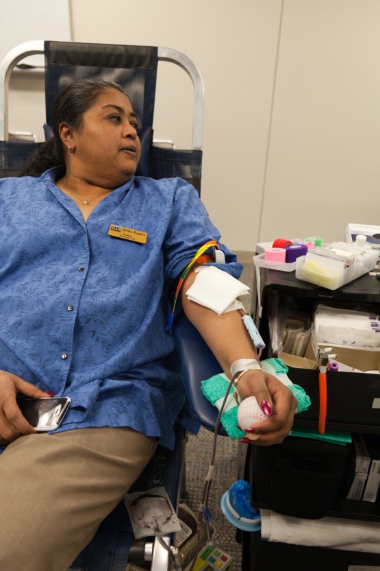 Jevita at the Blood Drive
