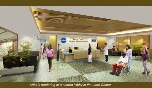 Peak Vista interior lobby artist rendering