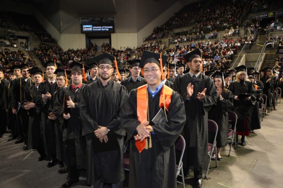 Students at Winter Commencement