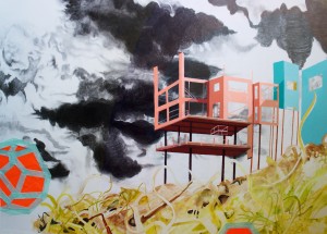 Image info: Suchitra Mattai, Untitled, graphite, acrylic and mixed-media, 2013. 
