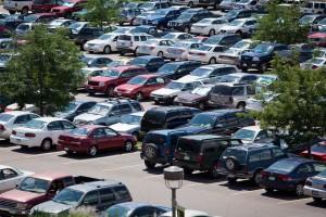 Campus parking lots were near capacity the first week of classes.
