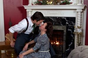 John DiAntonio and Becca Vourvoulas in "It's a Wonderful Life."  Photo by Isaiah Downing