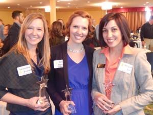 From left, Samantha Bruner, Jessie Pocock and Megan Bell.