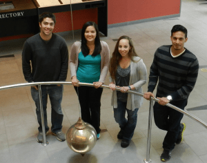 From left: Jake Meyer, Meral Sarper, Claia Sodden and Turki Tammar.