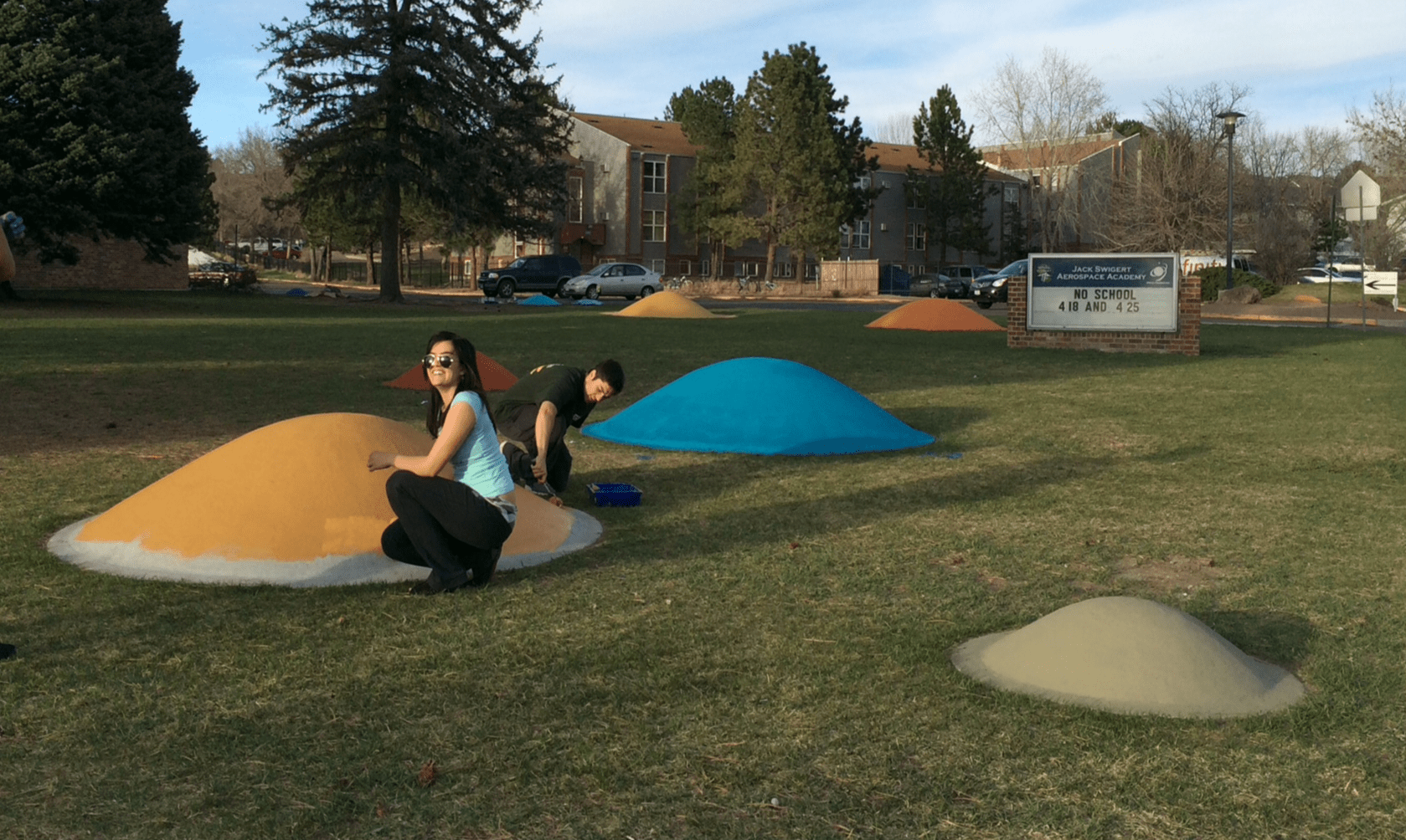 Engineering Students Build Solar System Courtyard At Local