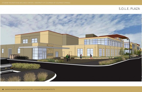 Architectural rendering of the UCCS Recreation and Wellness Center