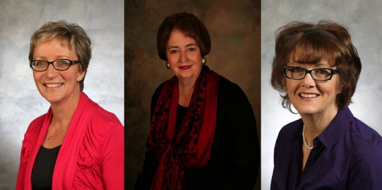 Gayanne Scott (left), Pam Shockley-Zalabak (center), Susan Szpyrka (right)