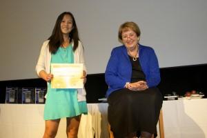 Sara Gao, grade 8, from Campus Middle School in Englewood  became the first female to earn first prize.