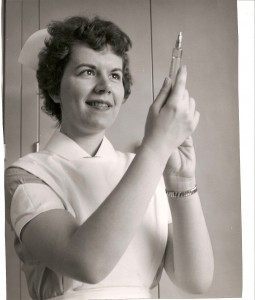 Carole Schoffstall as a young nurse.