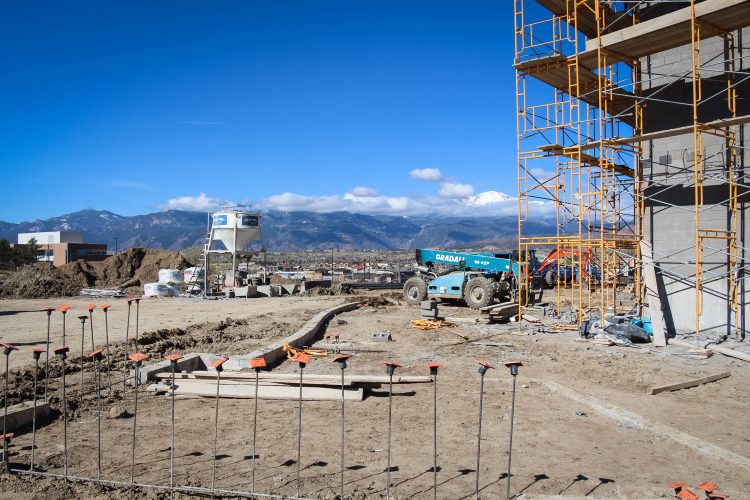 A topping off ceremony is scheduled for May 4 at the Ent Center for the Arts site on North Nevada Ave.