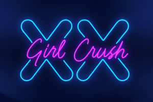 Girl Crush, by Amber Cobb and Laura Shill, neon tube sign, 2016