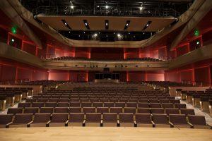 Interior of the Shockley-Zalabak Theater at the Ent Center for the Arts