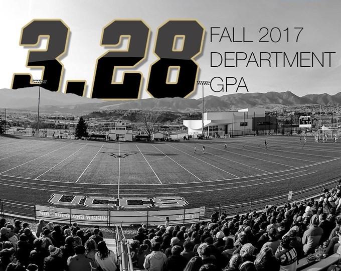 UCCS student-athletes earned a collected 3.28 GPA in fall 2017