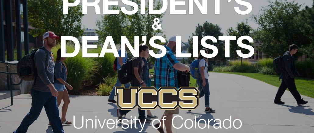 President's and Dean's List graphic