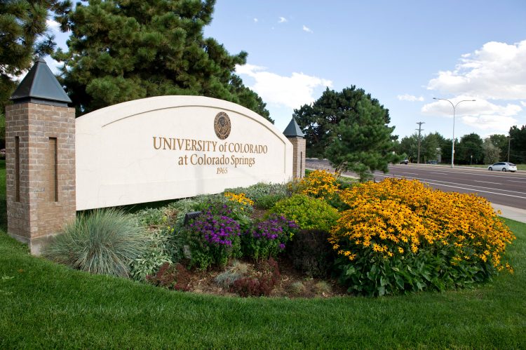 Entrance sign at UCCS