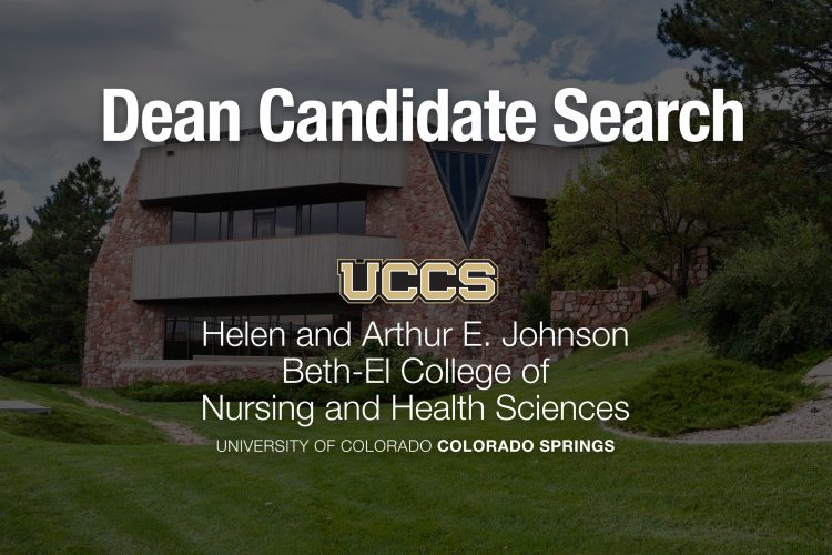 Nursing dean search graphic