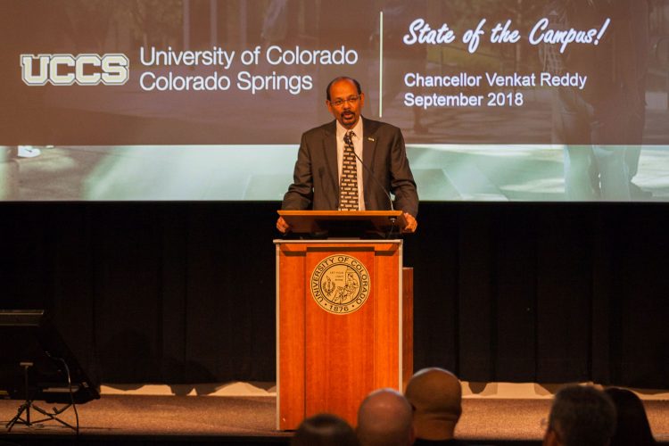 Reddy delivers the State of the Campus address