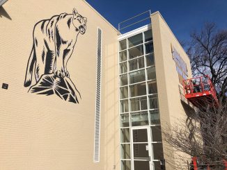 New Cragmor Hall mountain lion mural
