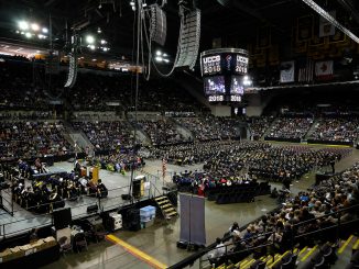 Fall 2018 commencement ceremony at the Broadmoor World Arena.