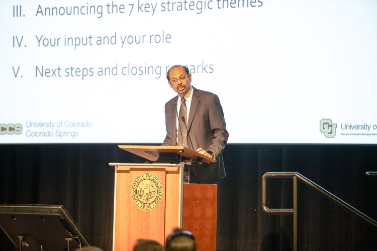 Chancellor Reddy leads the Strategic Plan Town Halls
