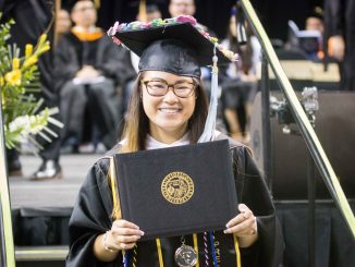 Ann Schwab earns her master's degree