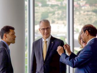President Kennedy with Andy Sududhi and Chancellor Reddy