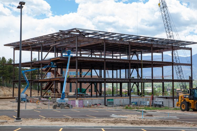 Construction on the William J. Hybl Sports Medicine and Performance Center