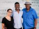 The cast and director of "The Mountaintop"