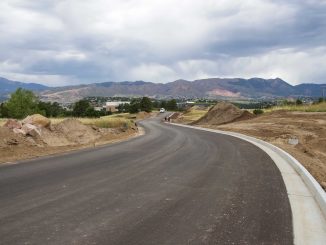 Spine Road paved