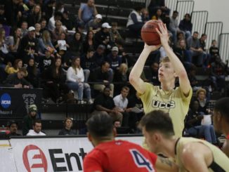 William Becker shoots a free throw in a game against CSU-Pueblo.