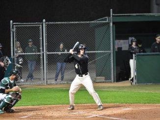 Matt McDermott at the plate waiting for a pitch