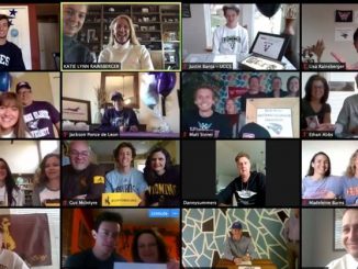 A Zoom call with multiple people on a video conference