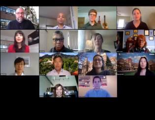 Screenshot of a video conference meeting