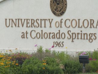 An outdoor sign for the University of Colorado Colorado Springs