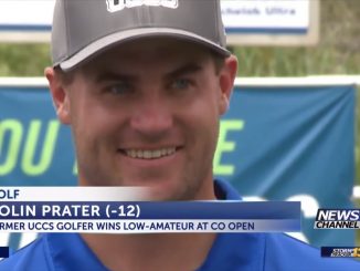 Colin Prater after winning the low amateur title at the CoBank Colorado Open.