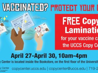 an advertisement that says "got vaccinated? protect your card with a free copy and lamination"