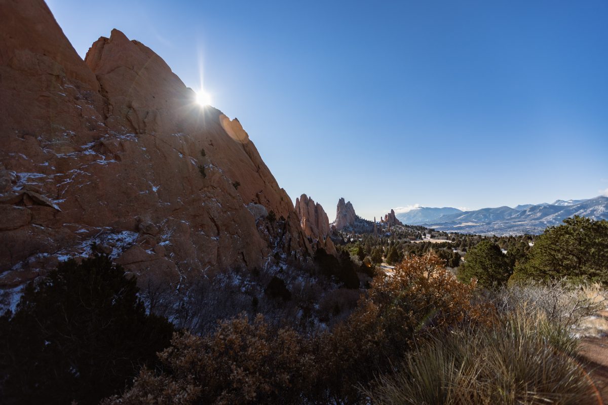 The Garden of the Gods Park, located 15 minutes from the UCCS campus, is popular for hiking, technical rock climbing, road and mountain biking and horseback riding.
